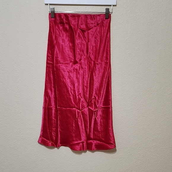 Babaton Dresses & Skirts - Babaton Pink Midi Slip Skirt for Cocktail Nights